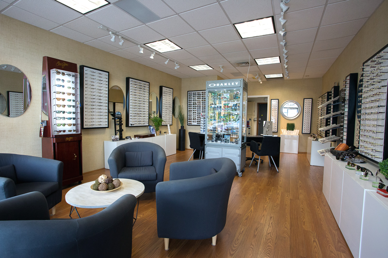 Agawam Opticians showroom interior